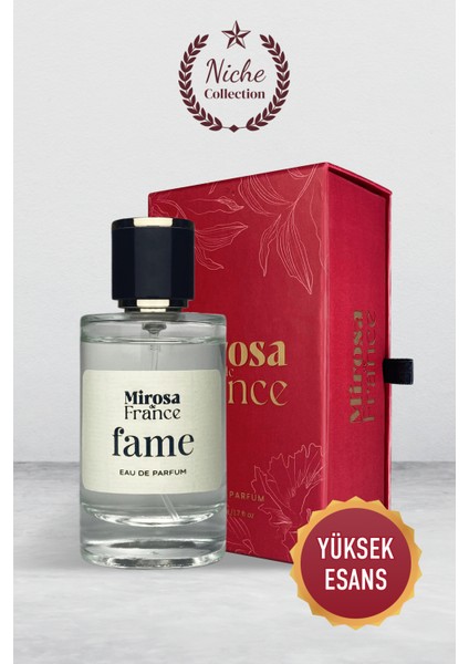 de France Fame Niche Collection Yüksek Kalıcı Kadın Parfum MyWay EDP Sevgililer Günü Premium Kutu 50ml N106
