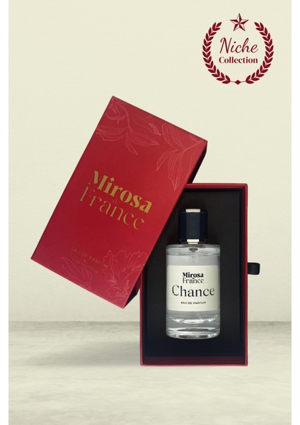 de France Chance Niche Collection Yüksek Kalıcı Kadın Parfum EDP Sevgililer Günü Premium Kutu 50ml N107