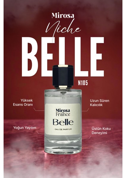 de France Belle Niche Collection Yüksek Kalıcı Kadın Parfum EDP Sevgililer Günü Premium Kutu 50ml N105