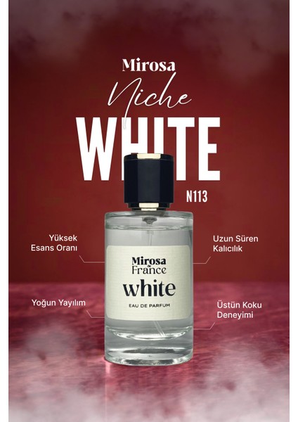 de France White Niche Collection Yüksek Kalıcı Kadın Parfum Bright Crystal EDP Sevgililer Günü Premium Kutu 50ml N113