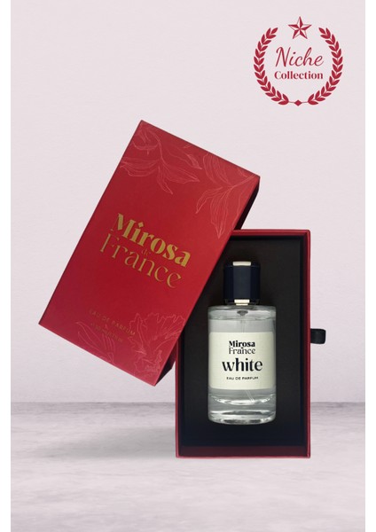 de France White Niche Collection Yüksek Kalıcı Kadın Parfum Bright Crystal EDP Sevgililer Günü Premium Kutu 50ml N113