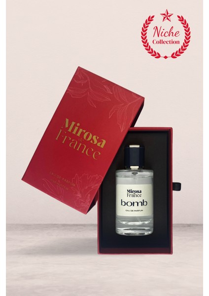 de France Bomb Niche Collection Yüksek Kalıcı Kadın Parfum Bombshell EDP Sevgililer Günü Premium Kutu 50ml N102 modelleri