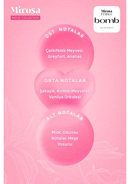 de France Bomb Niche Collection Yüksek Kalıcı Kadın Parfum Bombshell EDP Sevgililer Günü Premium Kutu 50ml N102 fırsatları