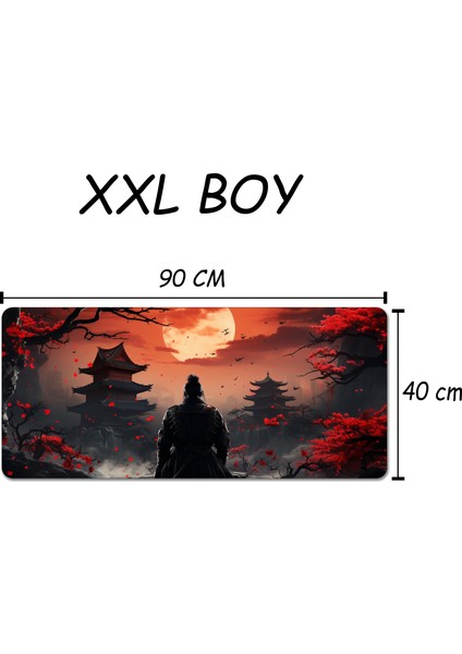 Asmat Paw Xxl 90*40 cm Samuray Gaming Çalışma ve Oyun Klavye Mausepad /klavye ve Fare Altlığı