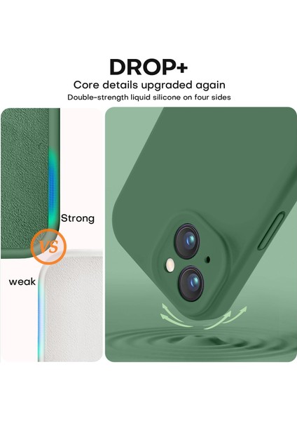 iPhone 15 Kılıf Yüksek Kalite 3D Kamera Korumalı Içi Kadife Lansman Liquid Silikon Kapak fırsatları