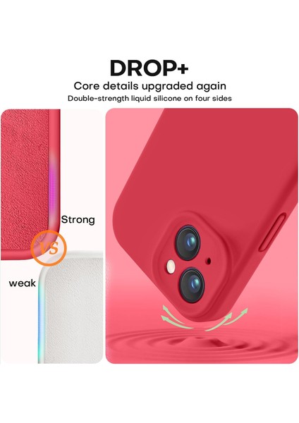 iPhone 15 Kılıf Yüksek Kalite 3D Kamera Korumalı Içi Kadife Lansman Liquid Silikon Kapak fırsatları