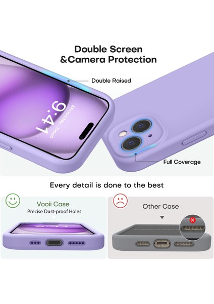 iPhone 15 Kılıf Yüksek Kalite 3D Kamera Korumalı Içi Kadife Lansman Liquid Silikon Kapak modelleri