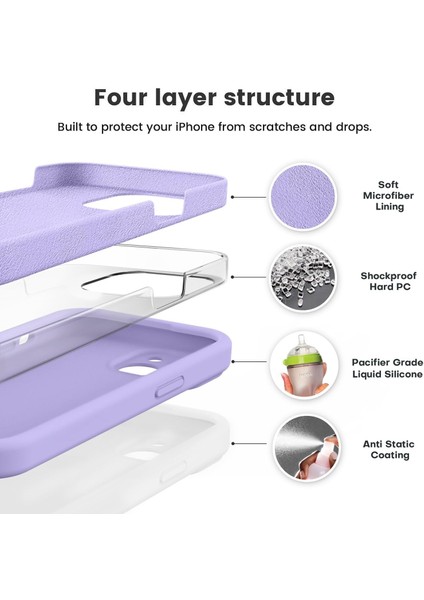 iPhone 15 Kılıf Yüksek Kalite 3D Kamera Korumalı Içi Kadife Lansman Liquid Silikon Kapak indirimleri