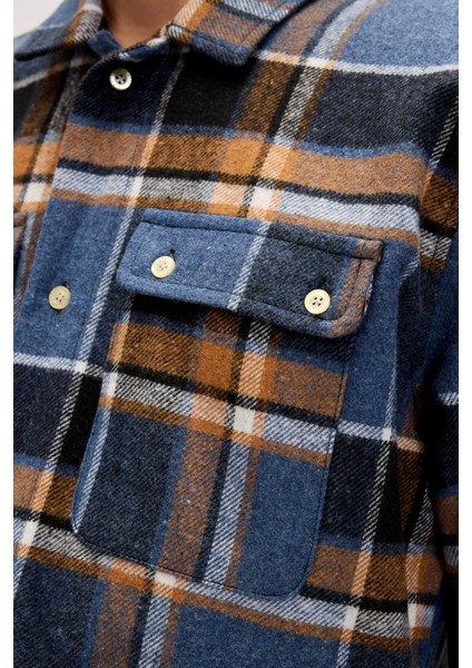 Bernard Mavi Erkek Oduncu Gömlek modelleri