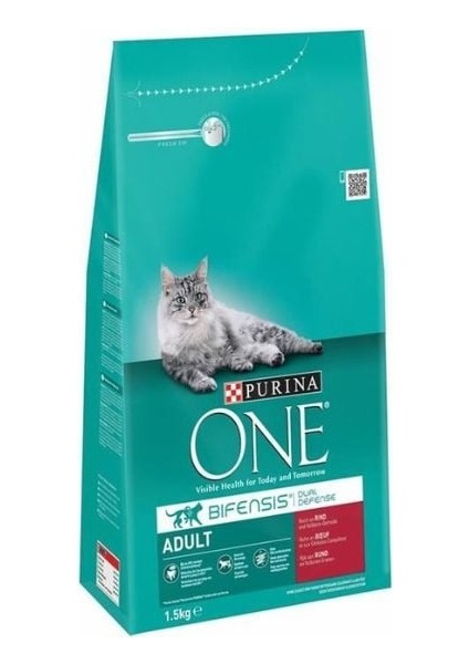 One Sığır Etli Yetişkin Kedi Maması 1.5 kg