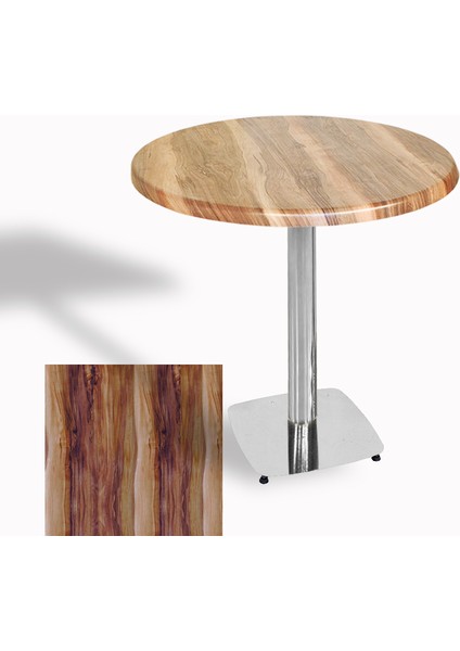 Tokyo Werzalit Yuvarlak Masa 70 cm (Kromnikel) - Indiana Wood
