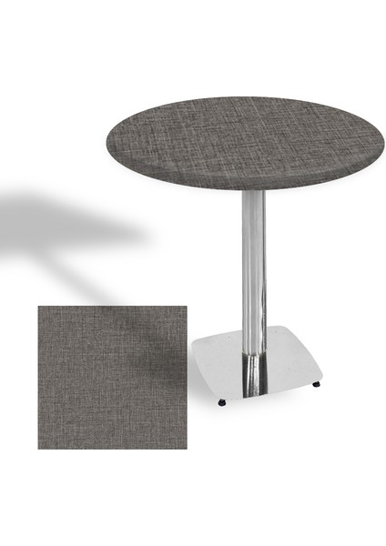 Tokyo Werzalit Yuvarlak Masa 80 cm (Kromnikel) - Twister