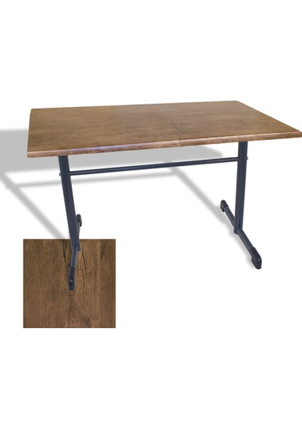 Halley Werzalit Mutfak Masası 80X140 (Esb) - Rustic Dark