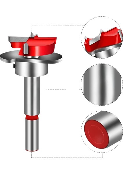 35 mm Stoperli Menteşe Yeri Açma Delme Matkap ve Freze Ucu Panç