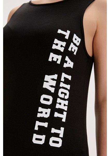 Linda Siyah Kadın Baskılı Elbise fiyatları