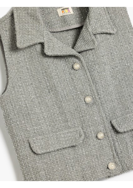 Tüvit Yelek Gömlek Yaka Düğmeli Cepli modelleri