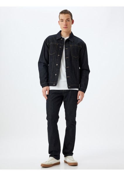 Kot Ceket Cep Detaylı Düğmeli Pamuklu fiyatları