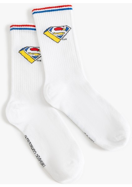 Superman Soket Çorap Lisanslı Pamuk Karışımlı