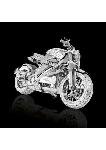 Avangers Elektrikli Motorsiklet 3D Metal Maket Bulmaca Puzzle Modeli Kitleri Dıy 14+ Yaş 82+ Parça