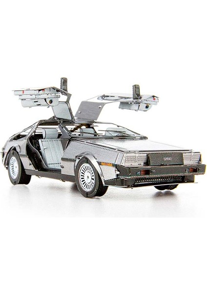 3D Metal Puzzle Bulmaca Geleceğe Dönüş Delorean Zaman Makinesi Araba Modeli Yapı Seti