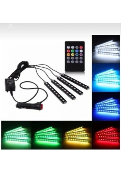 Ayak Altı LED Sese Duyarlı Kumandalı