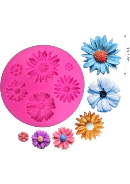 2'li Mini Minyatür Yaprak ve çiçek Seti, 2 adet Silikon Kalıp K-547 K-616 indirimleri