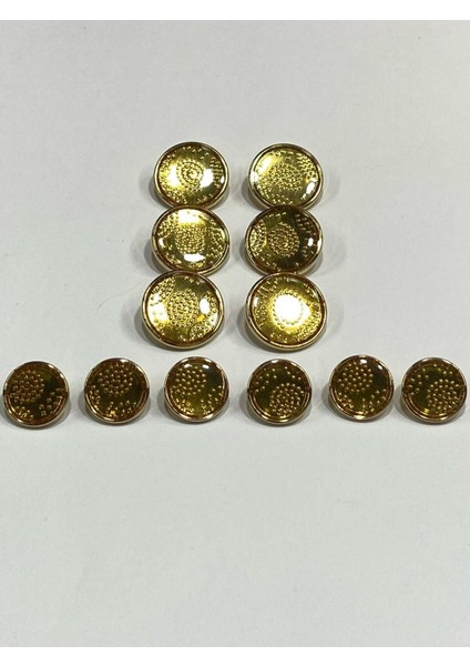 Blazer Ceket Düğme Takımı Gold