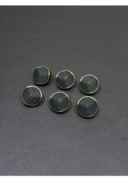 Hırka Yelek Boyu Düğmesi Metalize (Plastik) Düğme Oksit 18 cm 6 'lı Set