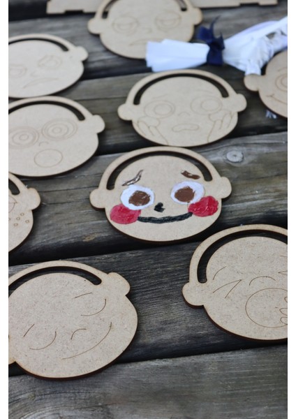 Montessori Çocuklar Için Ifadeli Eğitici Oyun Seti+Ahşap Kutu Hediyedir (10 Lu) fiyatları