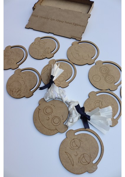 Montessori Çocuklar Için Ifadeli Eğitici Oyun Seti+Ahşap Kutu Hediyedir (10 Lu) modelleri