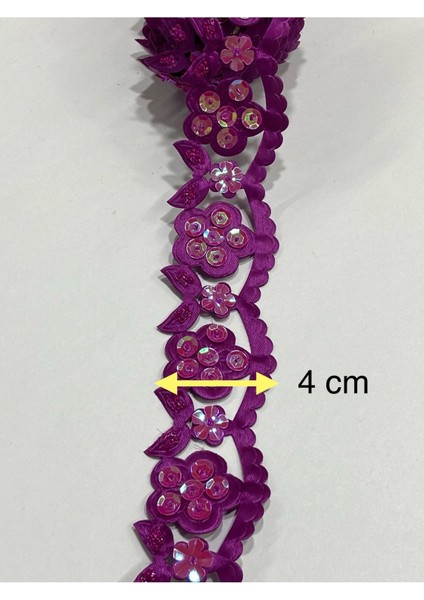 Boncuk İşlemeli Şerit 4 Metre