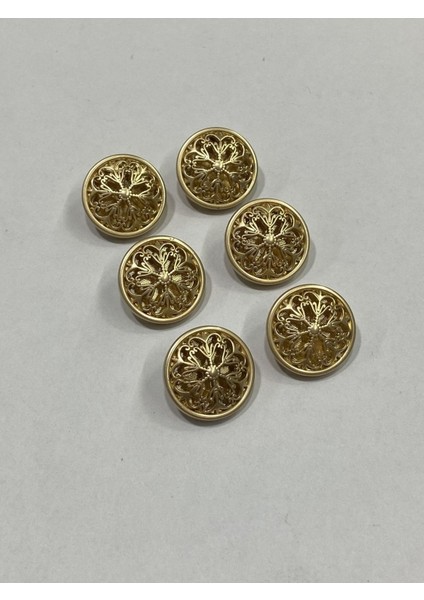 Hırka Yelek Düğmesi / Tasarım Düğme/ Özel Kaplama Düğme / Mat Gold 6 Lı Set fiyatları