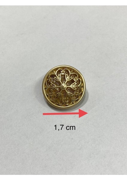 Hırka Yelek Düğmesi / Tasarım Düğme/ Özel Kaplama Düğme / Mat Gold 6 Lı Set fırsatları