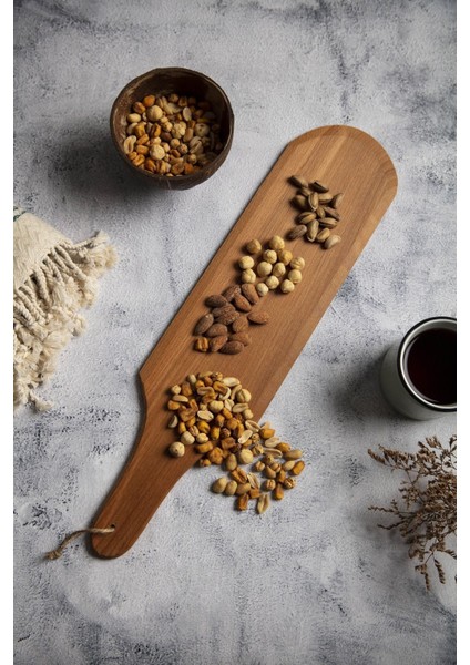 Orta Boy Ahşap Sunum Tahtası Kesme Tahtası