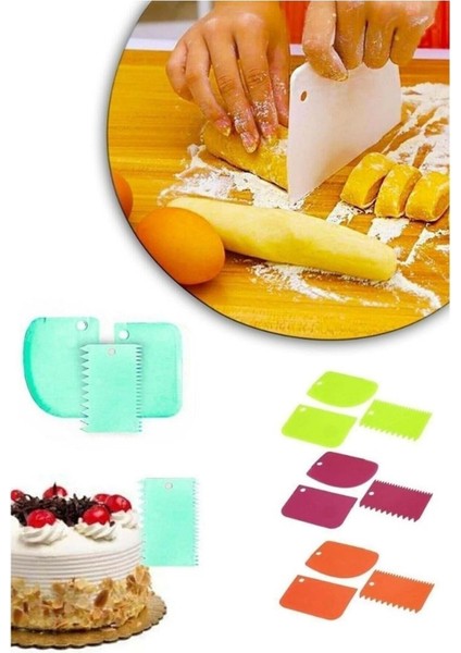 Hamur Kazıyıcı Krema Torbası Pasta Şekillendirici Hamur Matı Set 13 Parça fırsatları