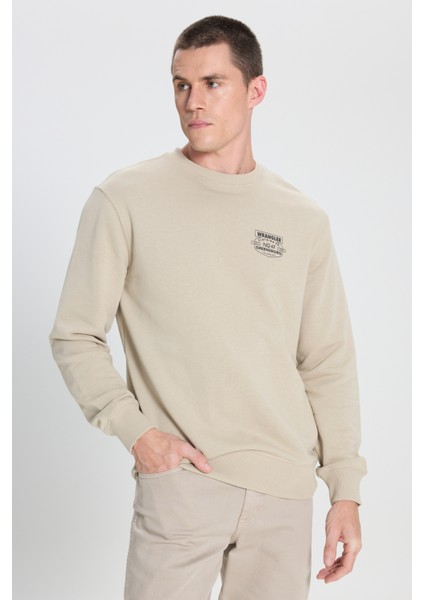 Regular Fit Normal Kesim Bisiklet Yaka Pembe Sweatshirt fiyatları