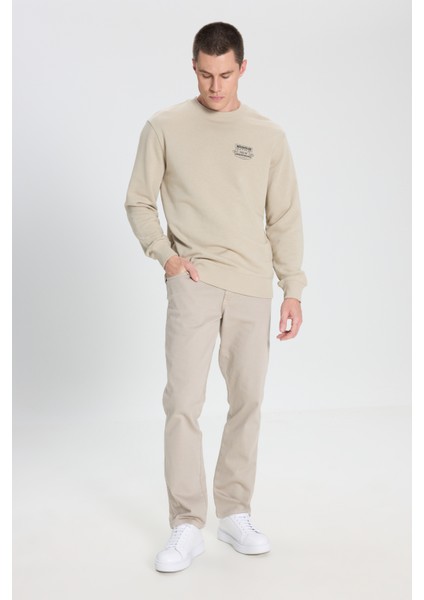 Regular Fit Normal Kesim Bisiklet Yaka Pembe Sweatshirt modelleri