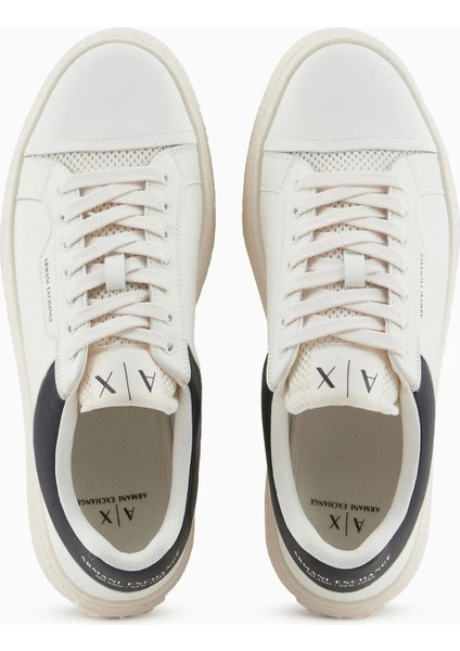Beyaz Siyah Erkek Sneaker XUX236 modelleri