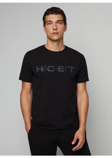 Bisiklet Yaka Siyah Erkek T-Shirt HM500783 fiyatları