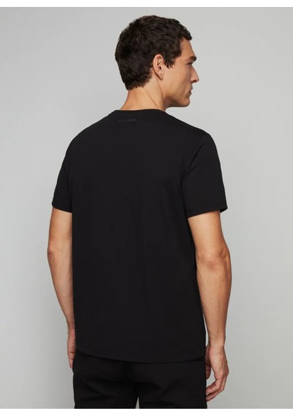 Bisiklet Yaka Siyah Erkek T-Shirt HM500783 modelleri