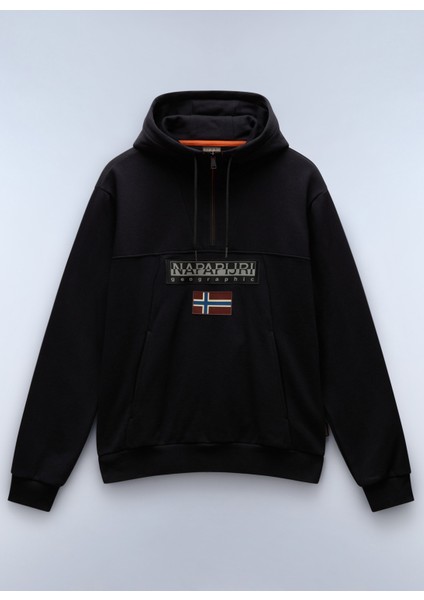 Siyah Erkek Bisiklet Yaka Sweatshirt NP0A4I5E0411_BURGEE Hzh 2.0