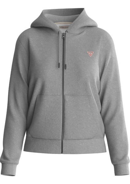 Mavi Kadın Kapüşon Yaka Normal Kalıp Desenli Sweatshirt Gj Zıp Hood Reg Mını - Organıc Co/p