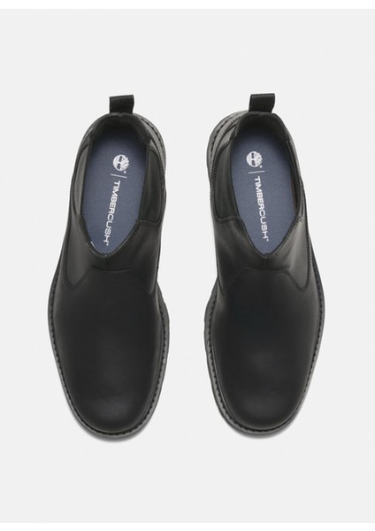 Deri Siyah Erkek Bot Brıtton Road Mıd Chelsea Boot fırsatları