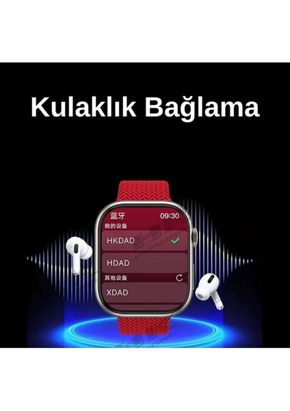 Hk9 Ultra 2 Max 2 GB Dahili Hafıza/chat Gpt/3d Animasyonlu Gen 4 Amoled Watch Ultra 2 Akıllı Saat