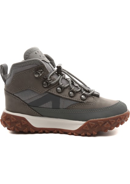 TB0A6ARWEL81 Timberland Greenstride Motion 6 Mıd Bungee Waterpro Bebek Bot ve &amp;ccedil;izme Gri