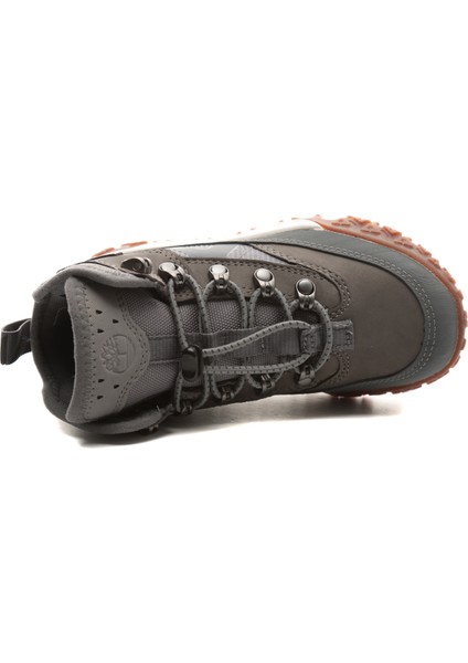 TB0A6ARWEL81 Timberland Greenstride Motion 6 Mıd Bungee Waterpro Bebek Bot ve &amp;ccedil;izme Gri