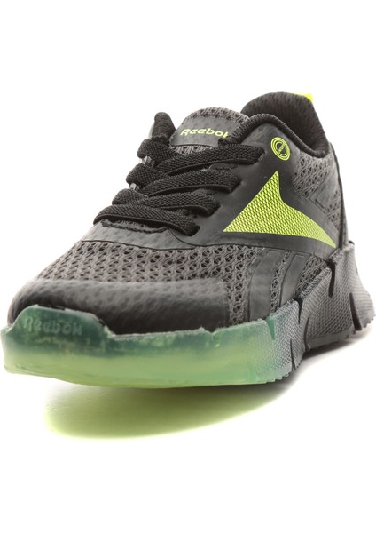 R100206746 Reebok R101963382 4W Zıg N&AMP;#039; Glow Elastıc Lace Bebek Spor Ayakkabı Siyah