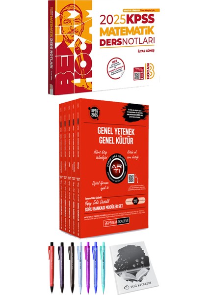 2025 Kpss Lisans Soru Bankası Modüler Set - (5 Kitap) - 2025 Kpss Matematik Ders Notları