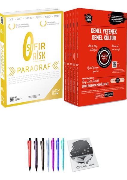 2025 Kpss Lisans Soru Bankası Modüler Set - (5 Kitap) - 2025 Paragraf Sıfır Risk