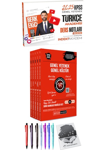 2025 Kpss Lisans Soru Bankası Modüler Set - (5 Kitap) - 2025 Kpss Türkçe Akademisi Video Ders Notları